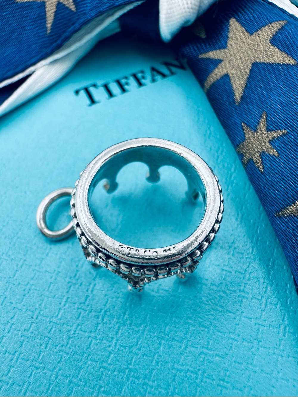 Tiffany & Co. Crown Charm for Bracelet or Necklace in Sterling Silver - Picture 6 of 7